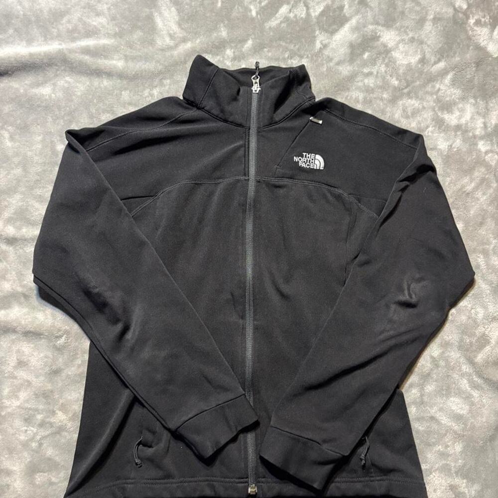Y2k 00s The North Face black fleece jacket